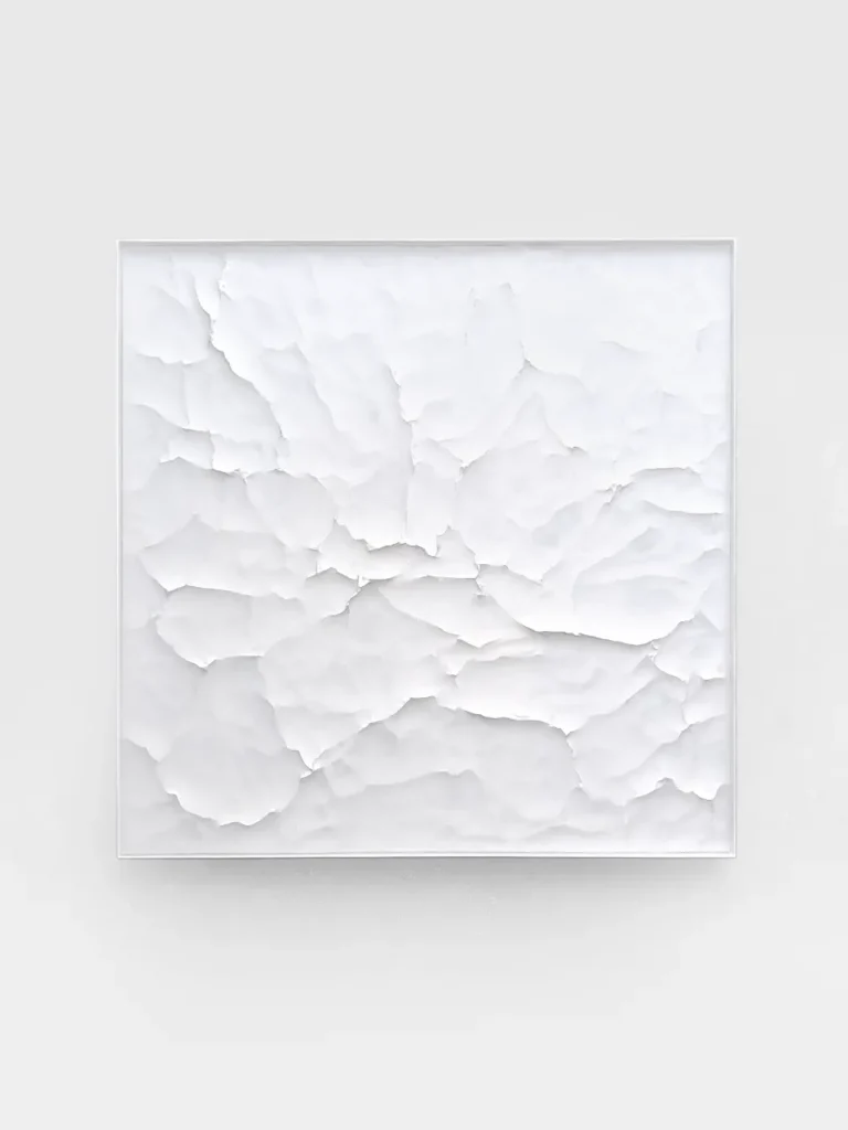 Benita von Hornstein: „Cessation 20“, Mixed Media (88 x 88 x 5 cm, 2024)